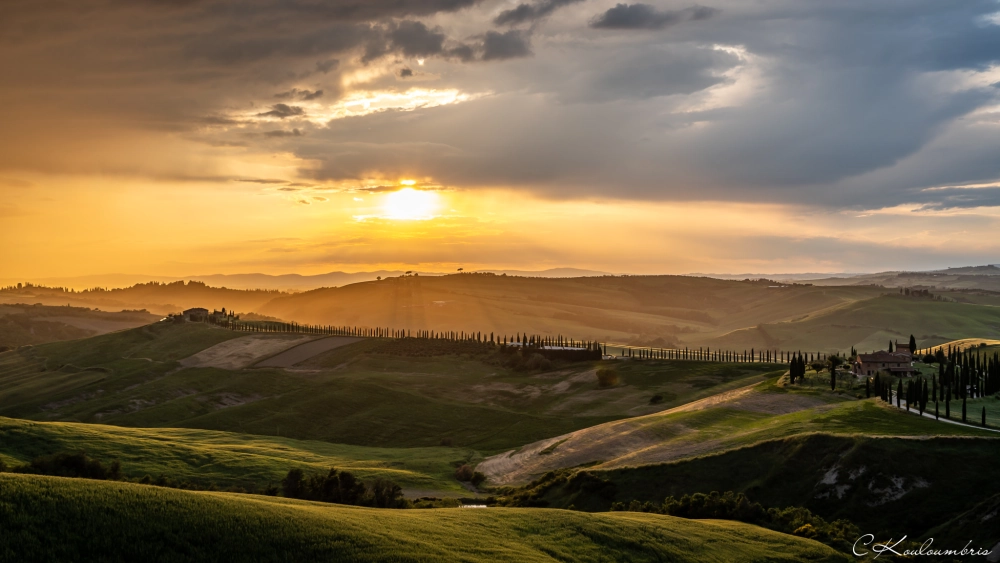 Tuscany sunset villa